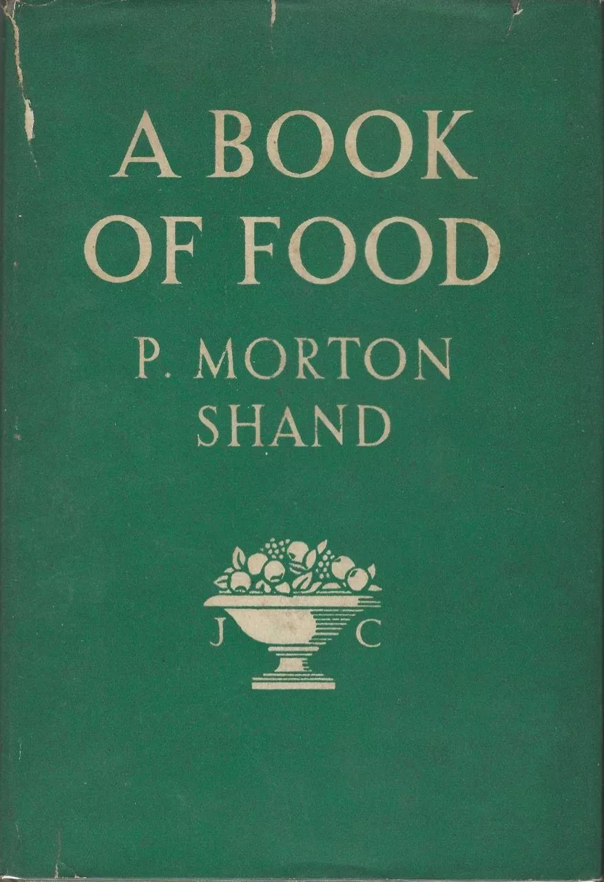 P Morton Shand, A Book Of Food – Book Cover